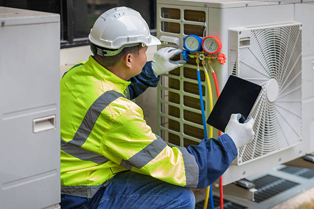 Professional Ac Installation technician working in Mooreland, OK